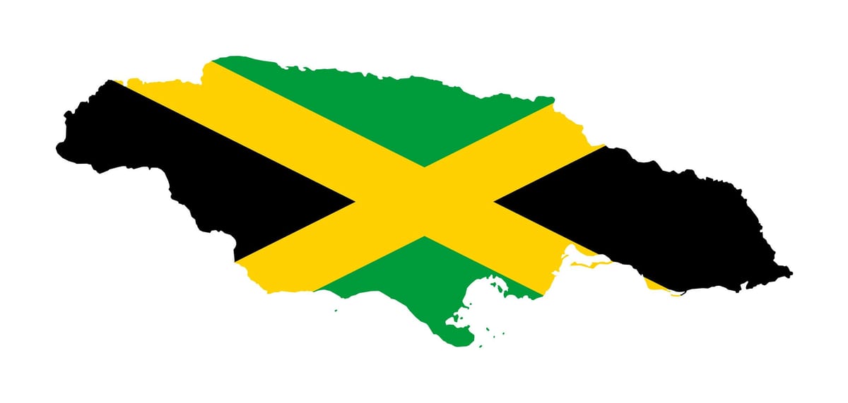 Ramani ya bendera ya jamaica 