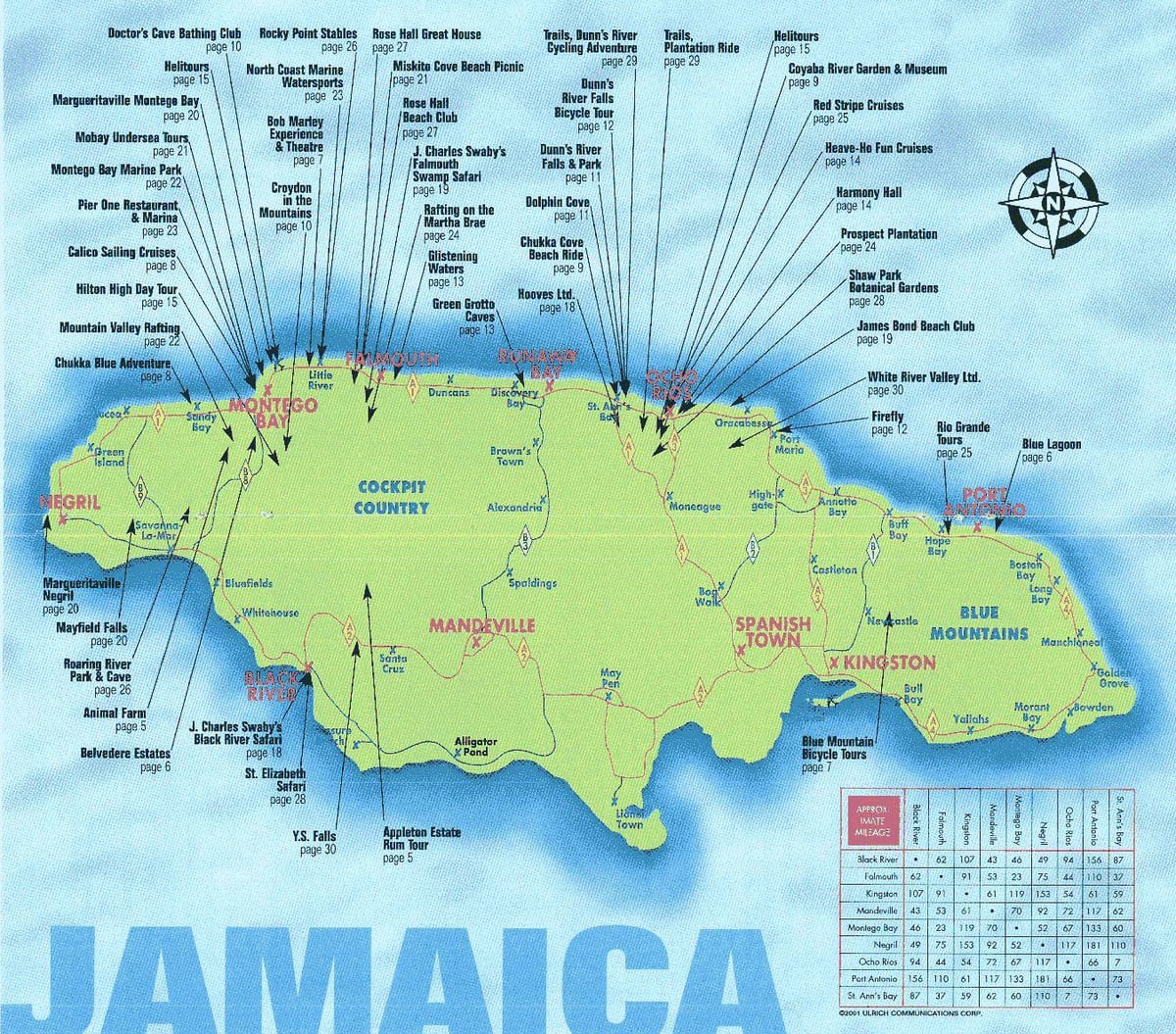 Ramani ya umwagaji damu bay jamaica mapumziko