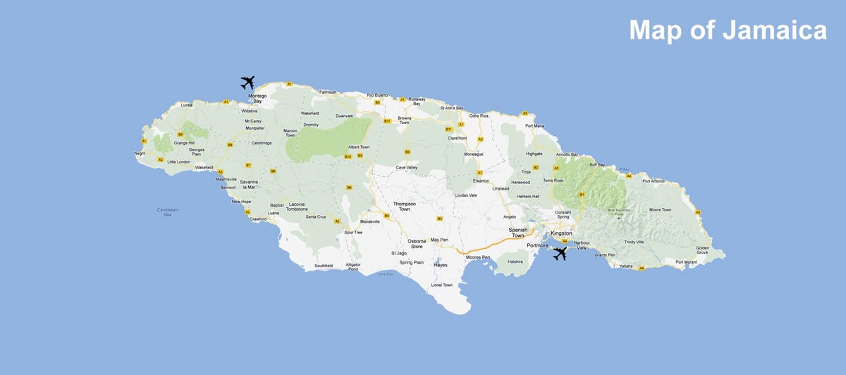 Ramani ya winnifred pwani jamaica