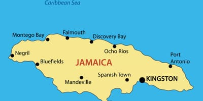 Ramani ya jamaica miji
