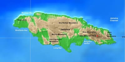 Ramani ya jamaica milima 