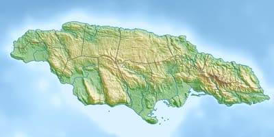 Ramani ya misaada jamaica