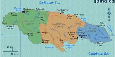 Ramani ya picha ya jamaica 