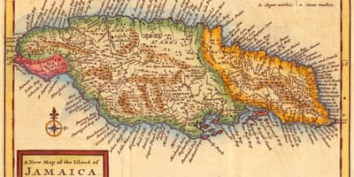 Ramani ya zamani jamaica