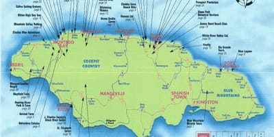 Ramani ya umwagaji damu bay jamaica mapumziko 
